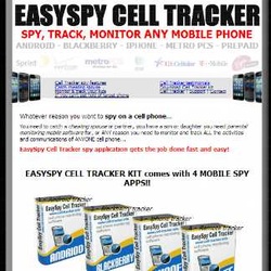 EasySpy Cell Tracker website.